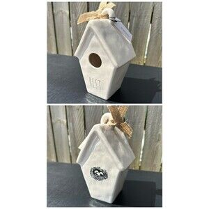 Rae Dunn Rest Ceramic Birdhouse
